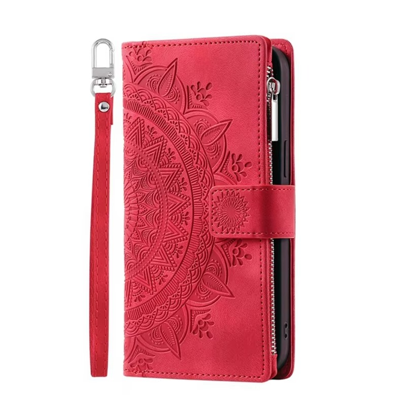 Luxury Zipper Wallet Case for iPhone 16 Pro Max