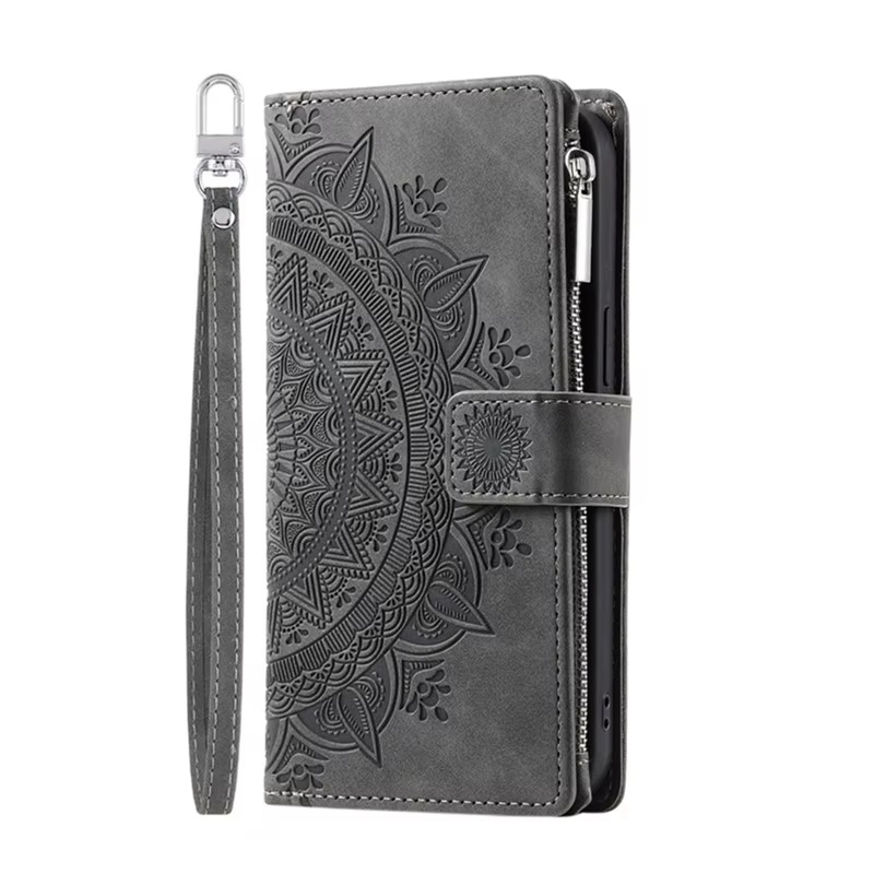 Luxury Zipper Wallet Case for iPhone  16 Pro Max