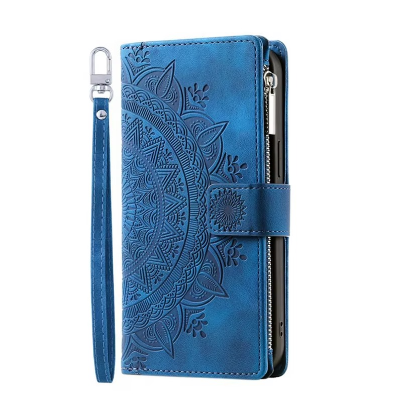 Luxury Zipper Wallet Case for iPhone  16 Pro Max