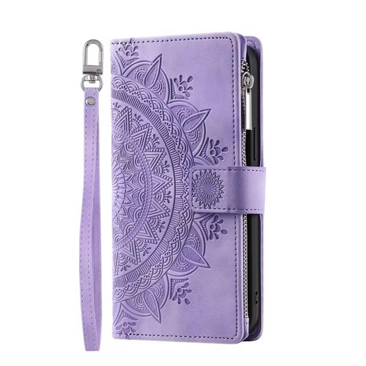 Luxury Zipper Wallet Case for iPhone  16 Pro Max